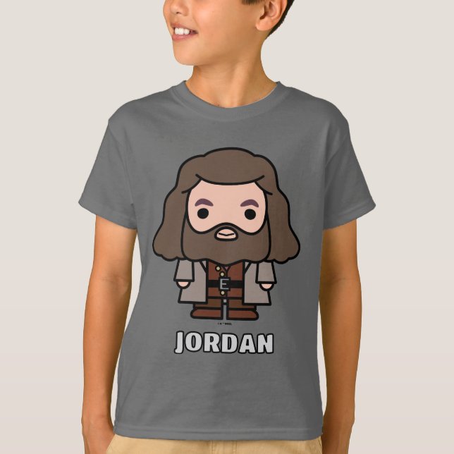 Hagrid Cartoon Character Art T-Shirt (Front)