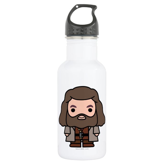 Hagrid Cartoon Character Art Water Bottle (Front)