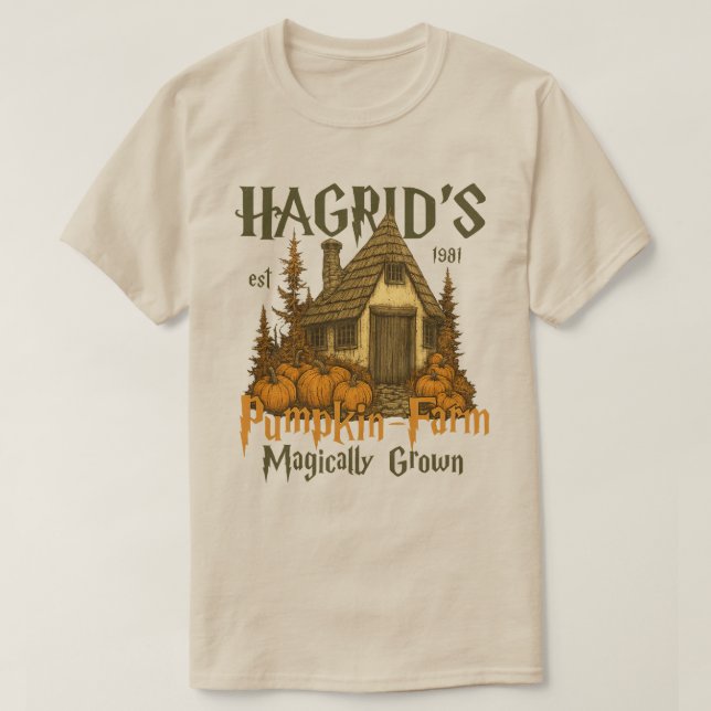 hagrid pumpkin sweatshirt Fall Season Sweat Shirt, T-Shirt (Design Front)