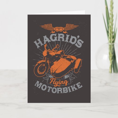 Hagrids Flying Motorbike Card