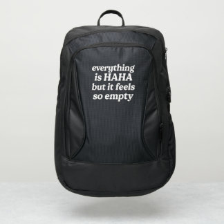 HAHA Empty Feeling  Port Authority® Backpack
