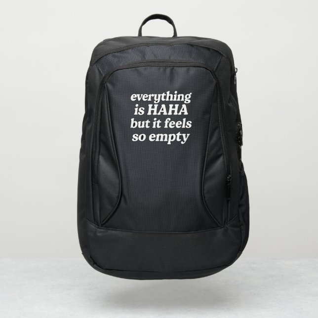 HAHA Empty Feeling  Port Authority® Backpack (Front)