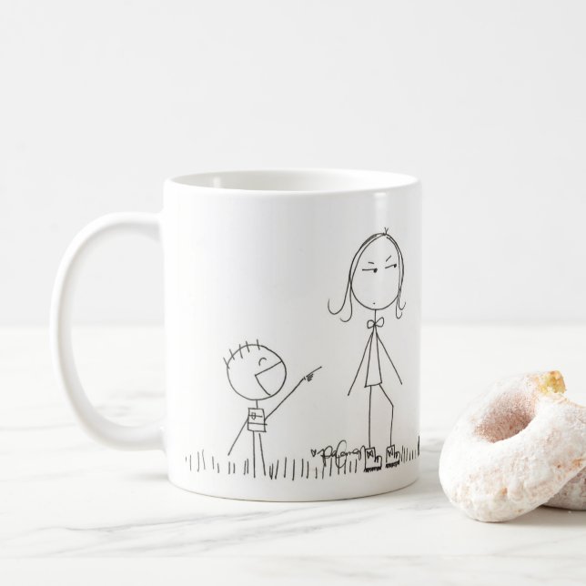 Haha Mom Coffee Mug (With Donut)