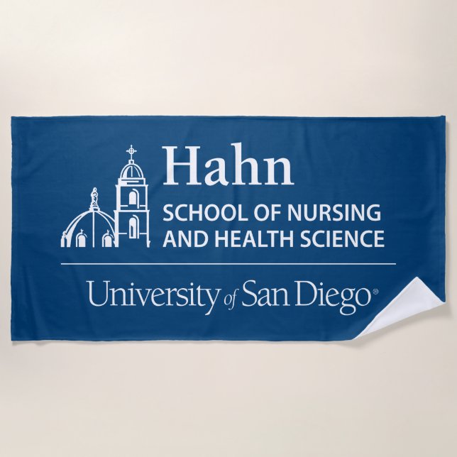 Hahn School of Nursing and Health Science Beach Towel (Front)