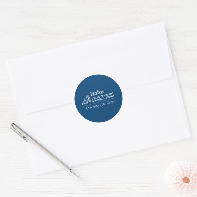 Hahn School of Nursing and Health Science Classic Round Sticker (Envelope)
