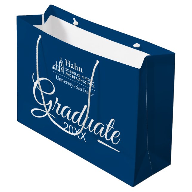 Hahn School of Nursing and Health Science Large Gift Bag (Front Angled)