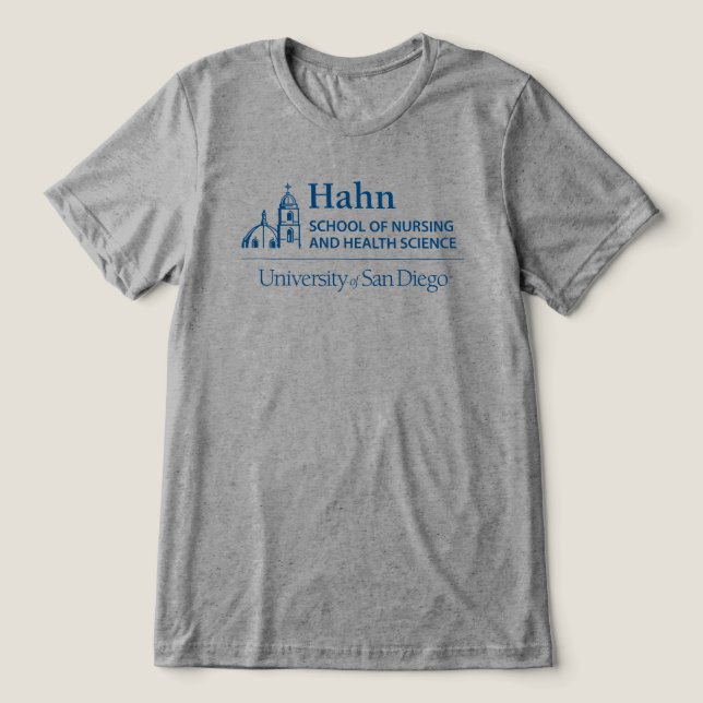 Hahn School of Nursing and Health Science Tri-Blend Shirt (Design Front)