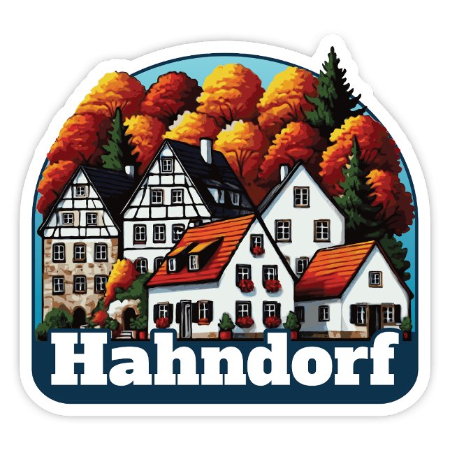 Hahndorf, SA Sticker (Hahndorf SA Sticker. Popular German themed town in South Australia.)