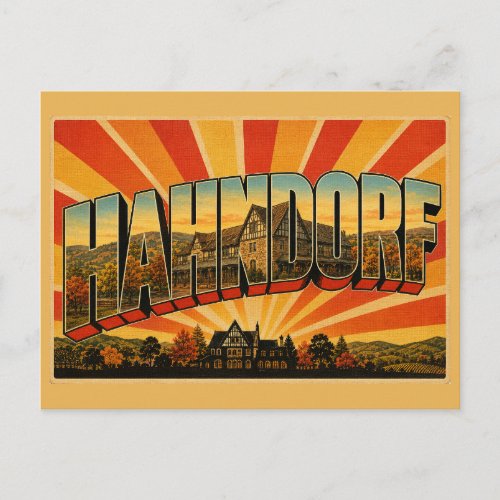 Hahndorf South Australia Heritage German Village Postcard