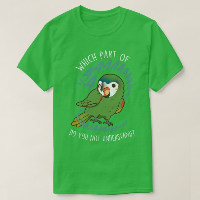 Hahns Macaw Aaaa T-Shirt (Design Front)