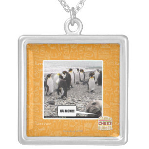 HAI MOM!!! SILVER PLATED NECKLACE