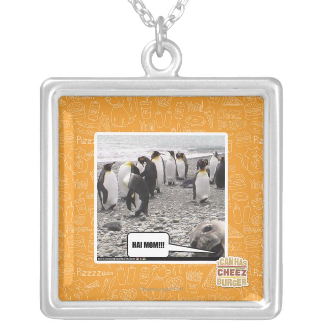 HAI MOM!!! SILVER PLATED NECKLACE (Front)