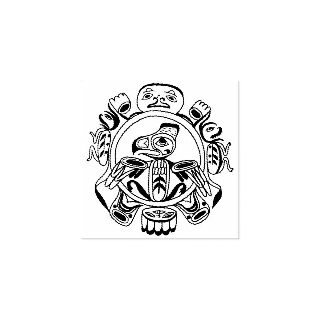 Haida art rubber stamp (Imprint)