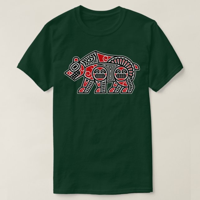 Haida Bear American Indian Native America Indigeno T-Shirt (Design Front)