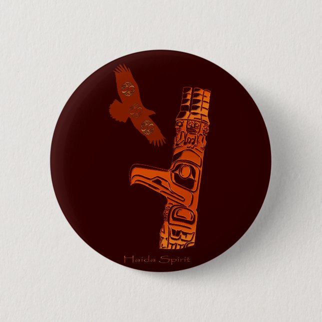 HAIDA COLLECTION PINBACK BUTTON (Front)