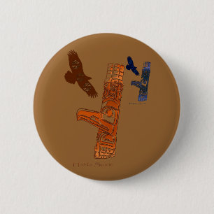 HAIDA COLLECTION PINBACK BUTTON
