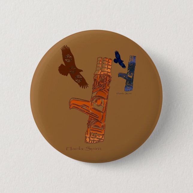HAIDA COLLECTION PINBACK BUTTON (Front)