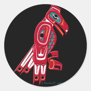 HAIDA EAGLE Collection Classic Round Sticker