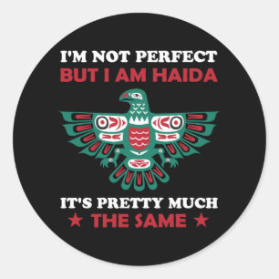 Haida Eagle Haida Nation Native American Gift Idea Classic Round Sticker