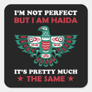 Haida Eagle Haida Nation Native American Gift Idea Square Sticker