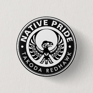 Haida Eagle Raven Thunderbird Northwest Columbia Button