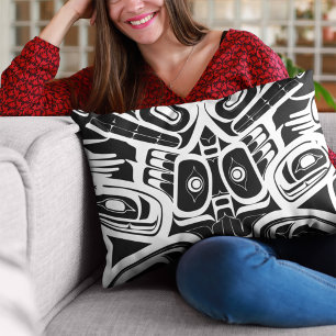 Haida Eagle Thunderbird Northwest Columbia Accent Pillow