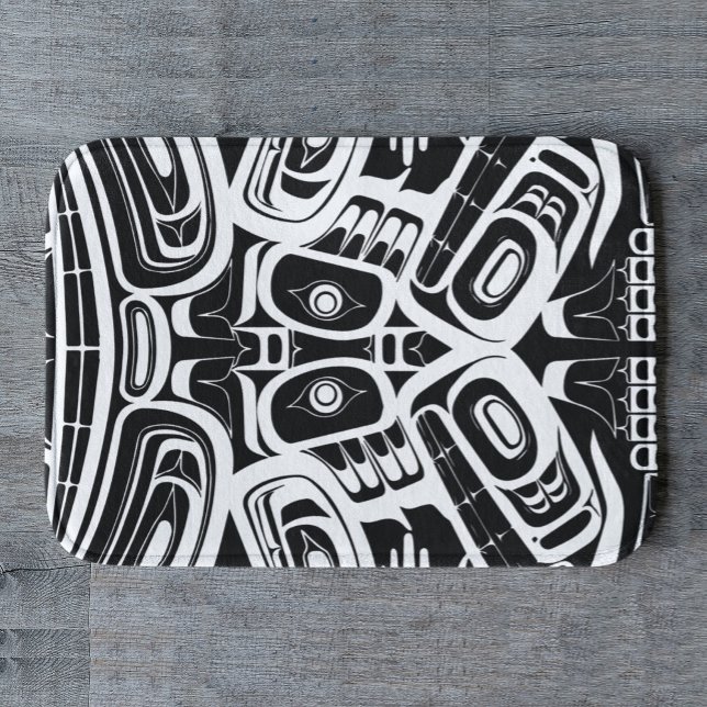 Haida Eagle Thunderbird Northwest Columbia Bath Mat (Creator Uploaded)