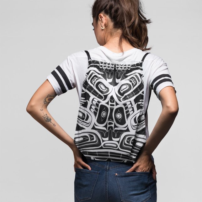 Haida Eagle Thunderbird Northwest Columbia Drawstring Bag (Creator Uploaded)