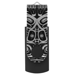 Haida Eagle Thunderbird Northwest Columbia Flash Drive