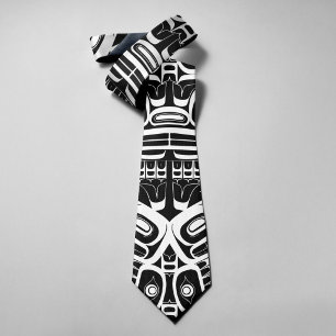 Haida Eagle Thunderbird Northwest Columbia Neck Tie