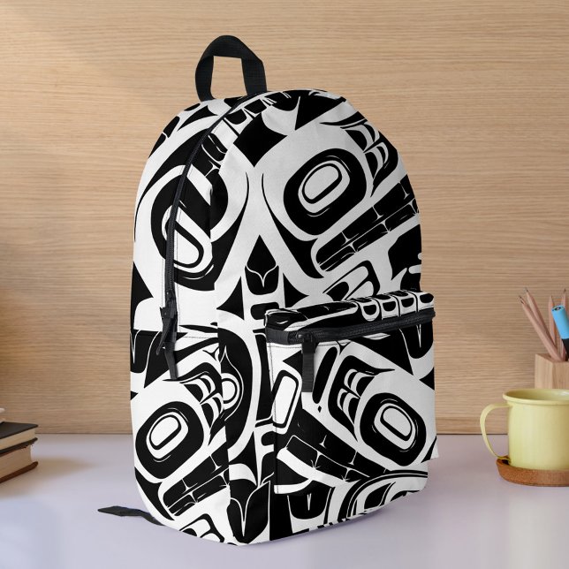 Haida Eagle Thunderbird Northwest Columbia Printed Backpack (Creator Uploaded)