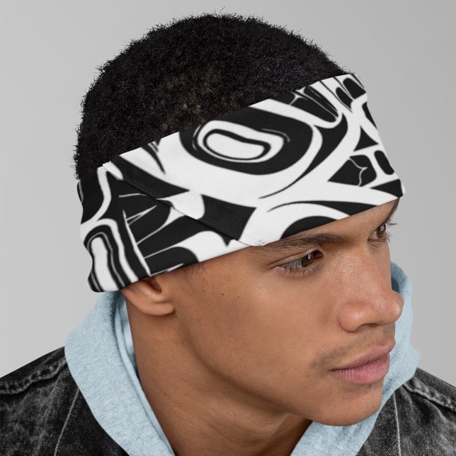 Haida Eagle Thunderbird Northwest Columbia Tie Headband (Creator Uploaded)