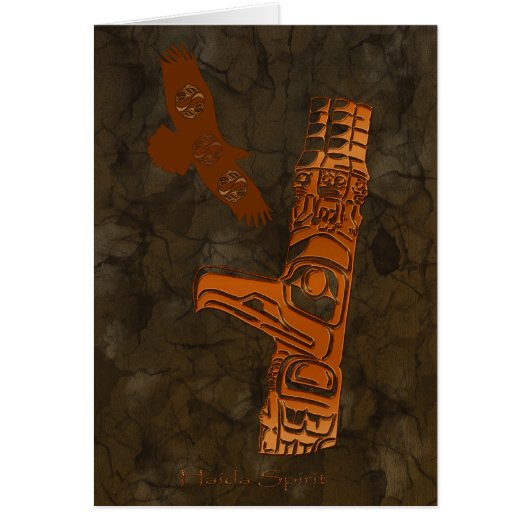 Haida Eagle & Totem Pole Art Series Cards (Front)