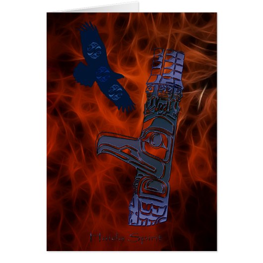 Haida Eagle & Totem Pole Art Series Cards (Front)
