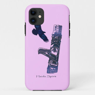 Haida Eagle & Totem Pole Native Art iPhone 11 Case