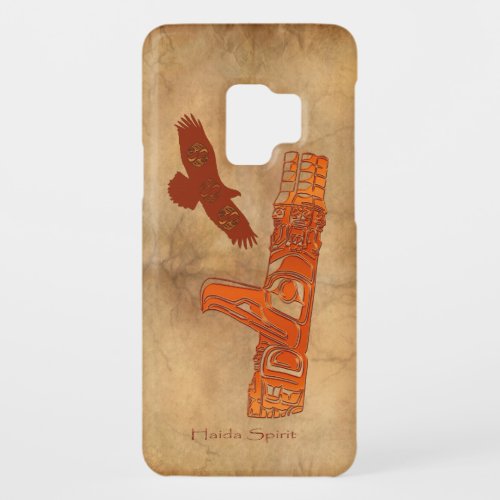 Haida Eagle  Totem Pole Native Art Case_Mate Samsung Galaxy S9 Case