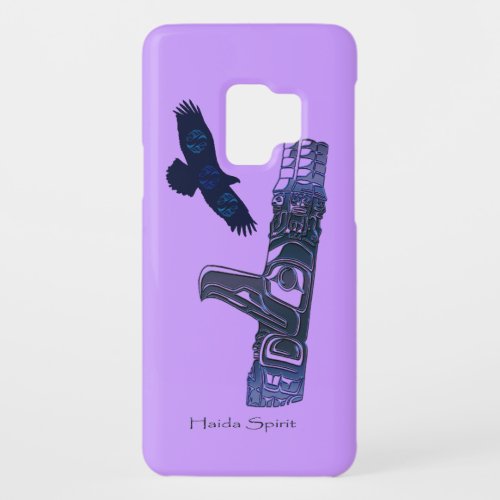 Haida Eagle  Totem Pole Native Art Case_Mate Samsung Galaxy S9 Case