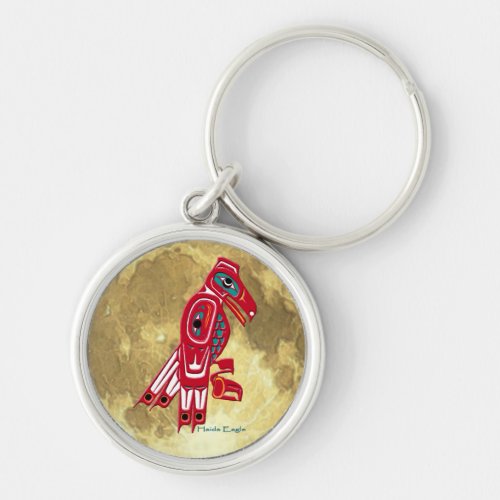 HAIDA EAGLE  YELLOW MOON Key_Chain Collection Keychain