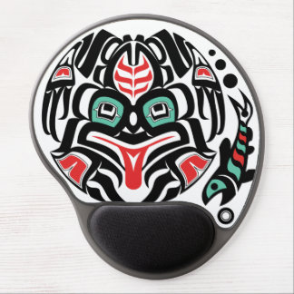 Haida-esque Frog Spirit of Pacific Northwest Gel Mouse Pad