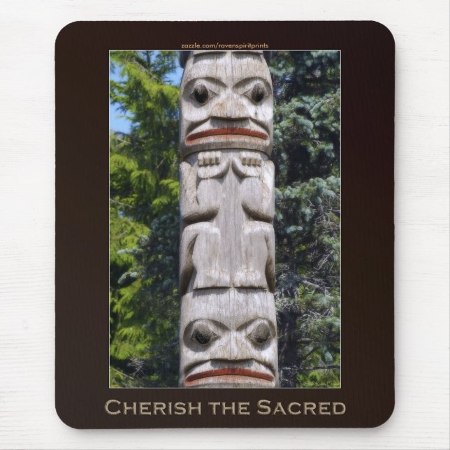 Haida First Nations Totem pole Mousepad (Front)