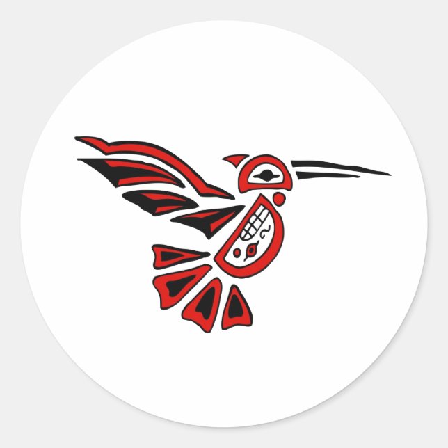 haida hummingbird classic round sticker (Front)