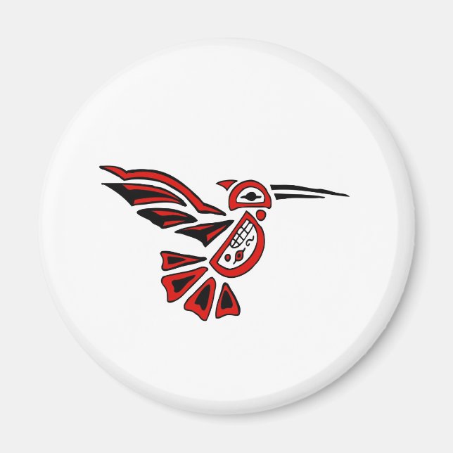 haida hummingbird magnet (Front)