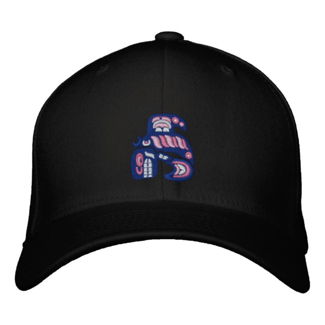 Haida killer whale embroidered baseball cap (Front)