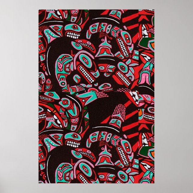 HAIDA KILLER WHALES POSTER (Front)