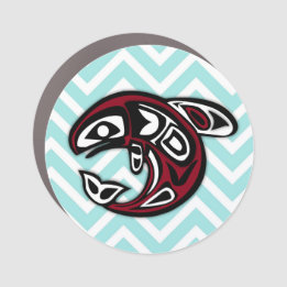 Haida Native Orca Northwest Coast Killer Whale Car Magnet