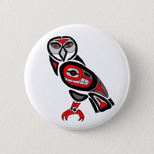 Haida Owl 2014 Button