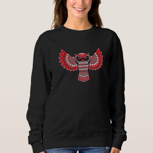 Haida Owl American Indian Native America Indigenou Sweatshirt