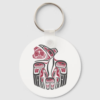 Haida Raven Design Keychain