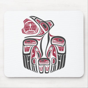 Haida Raven Design Mouse Pad