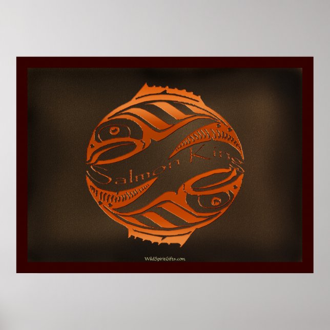 HAIDA SALMON KING Art Poster (Front)